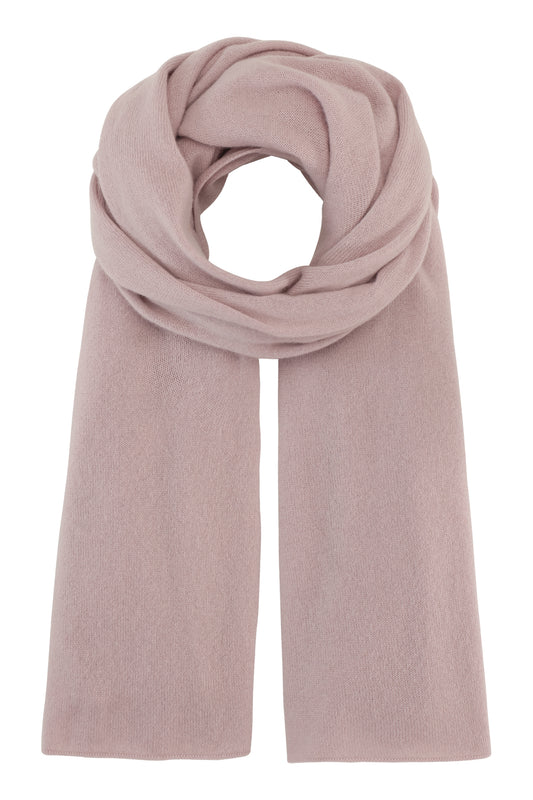 Bea - stor klassisk halsduk i cashmere - Pastel Rose