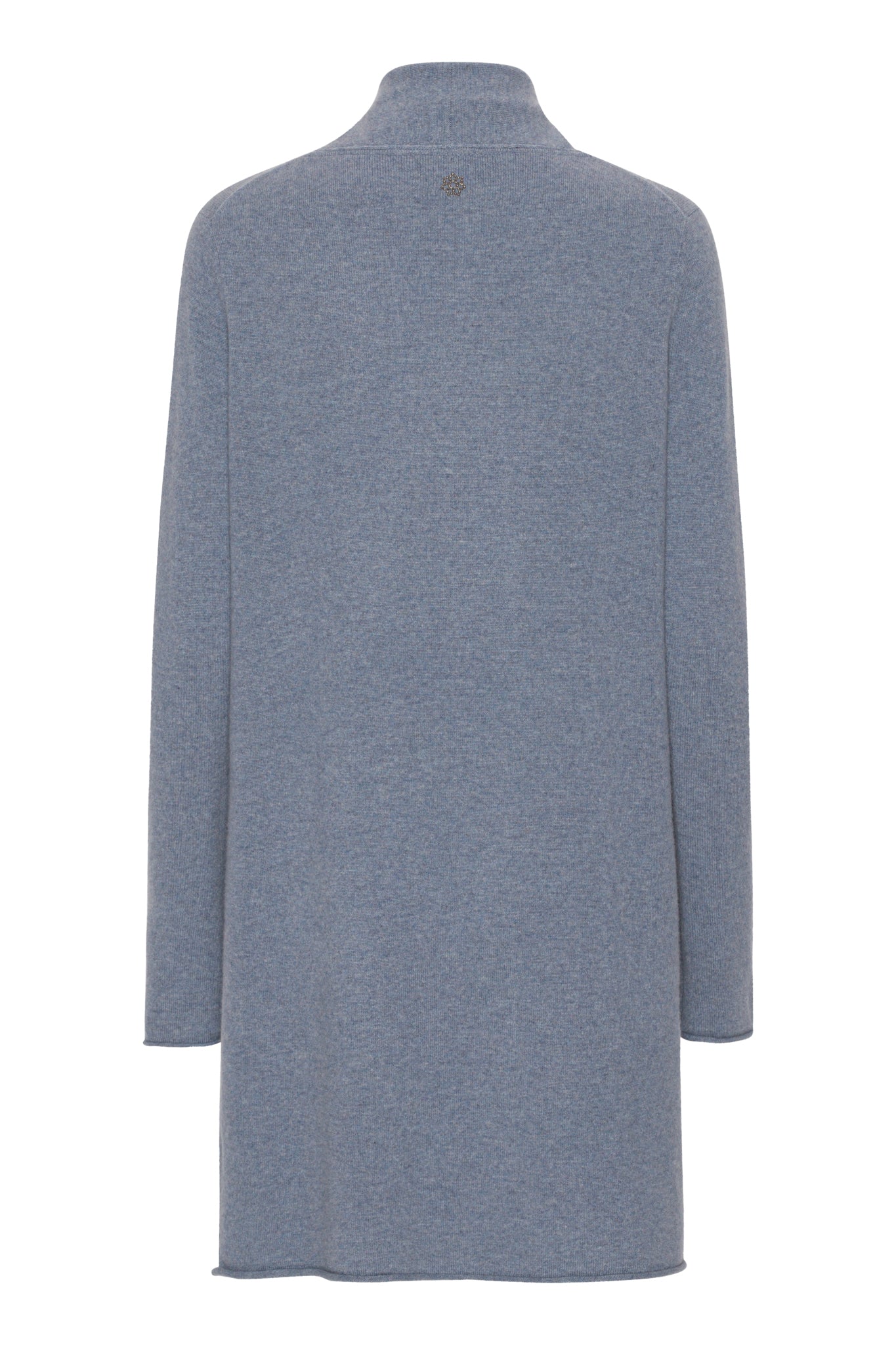 Ingrid - lång cardigan i cashmere - Ljus denim