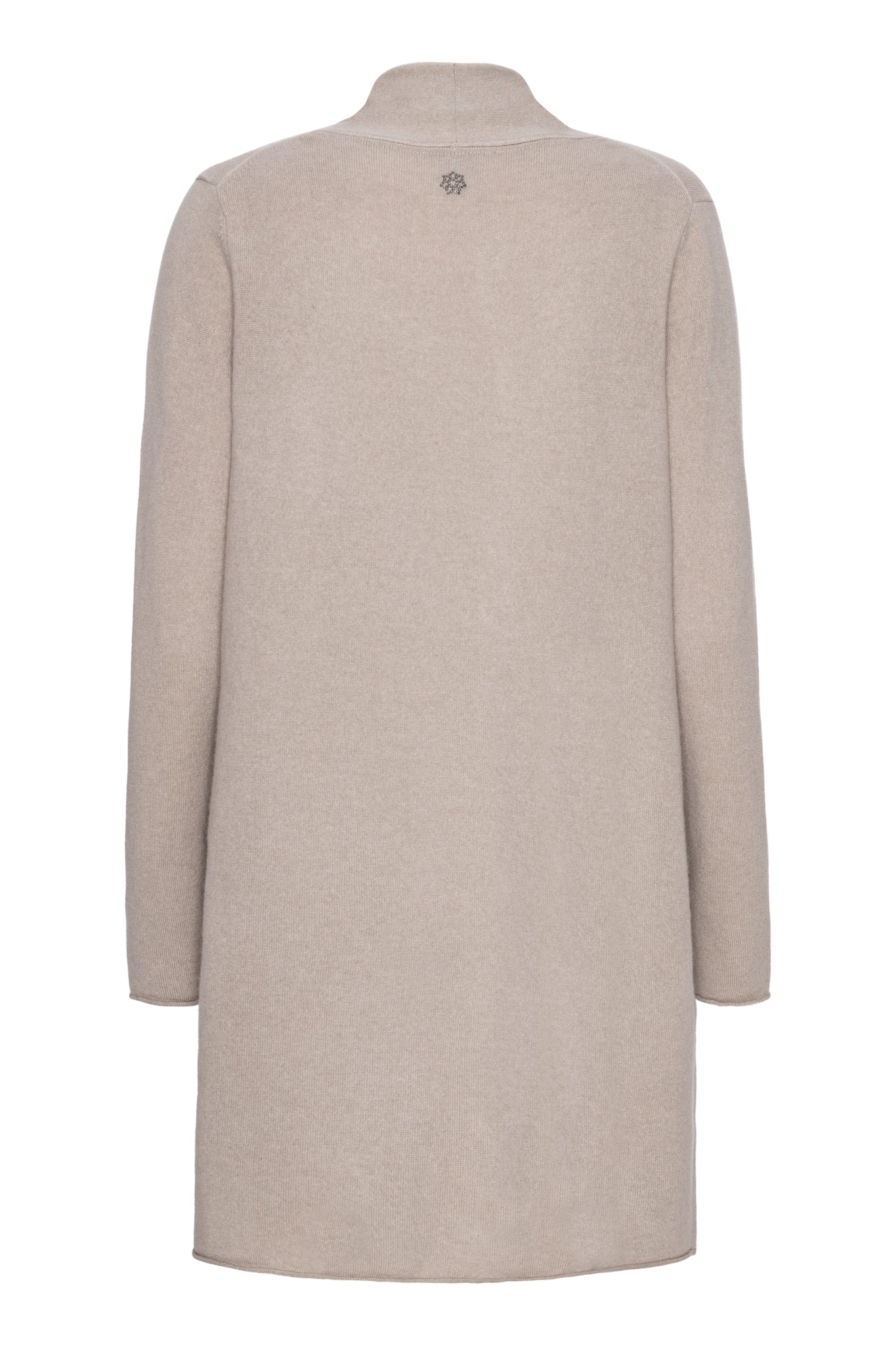 Ingrid - lång cardigan i cashmere - Sand