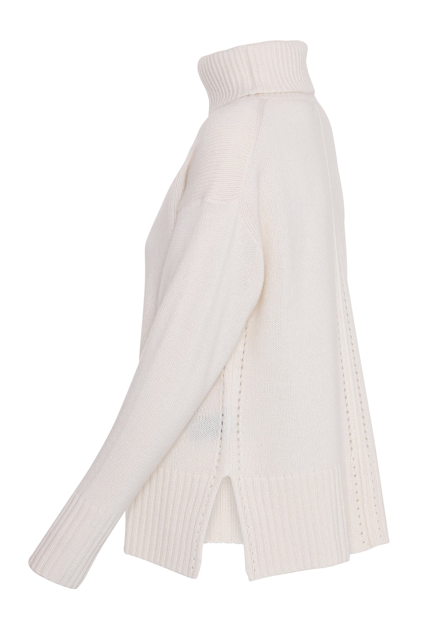 Marilyn - polotröja i cashmere - Vit
