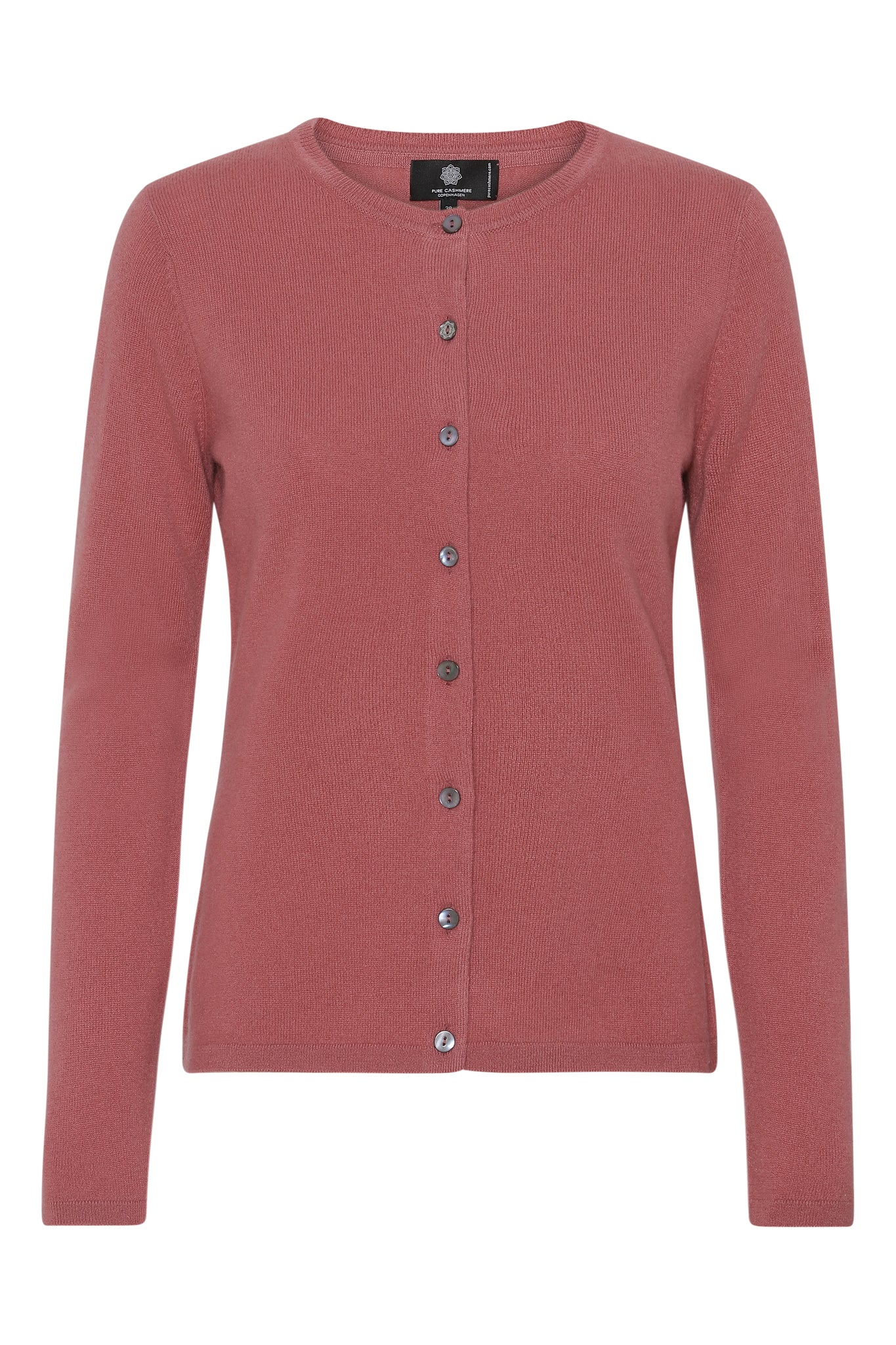 Alexia - cashmere cardigan - Hallonsorbet