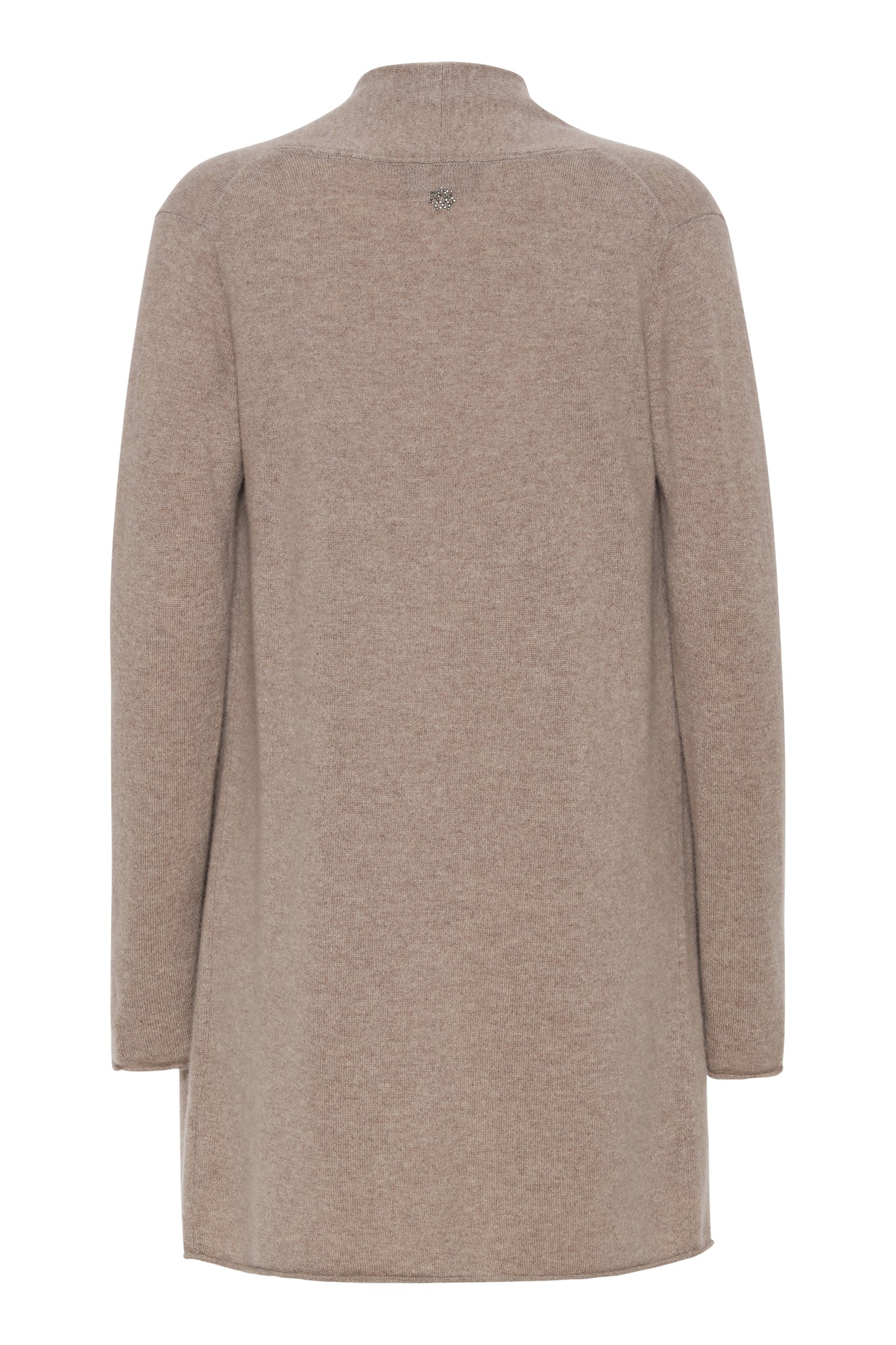 Ingrid - lång cardigan i cashmere - Toast