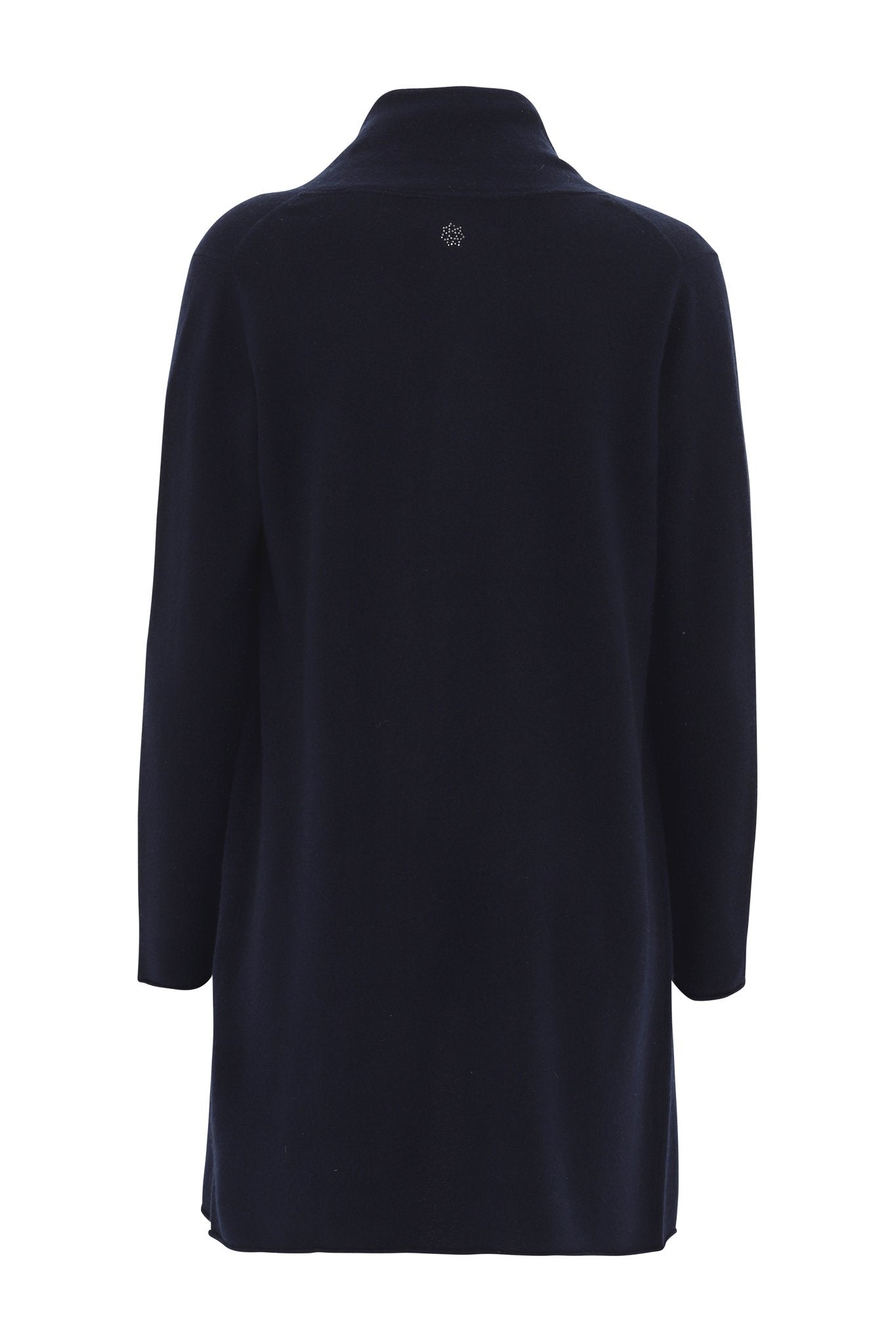 Ingrid - lång cardigan i cashmere - Svart