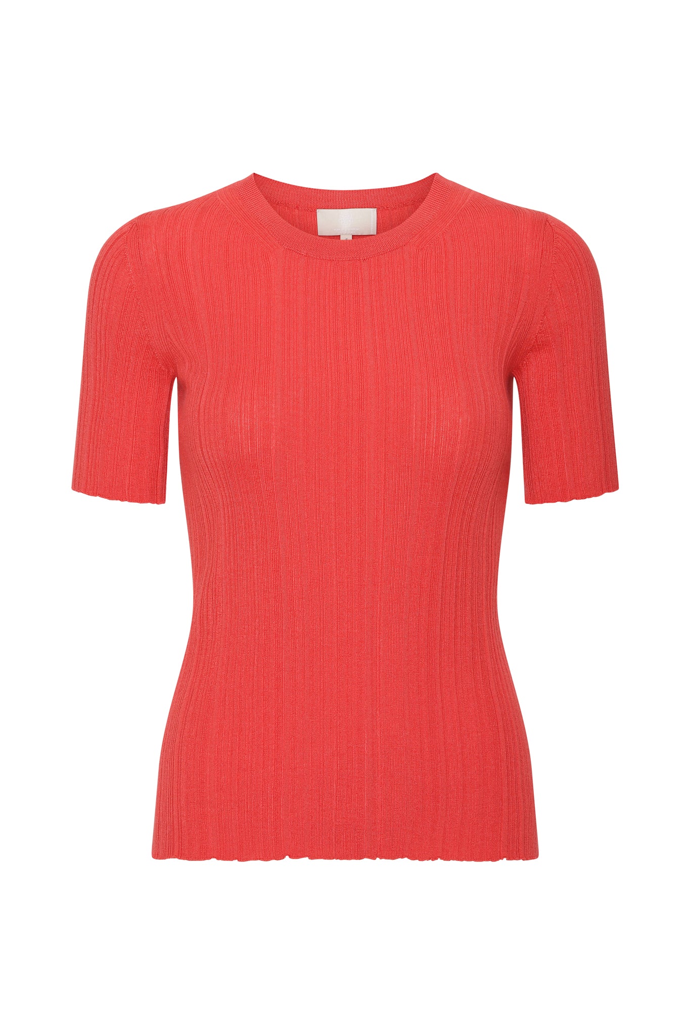 Lea - Cashmere Tee - Korall