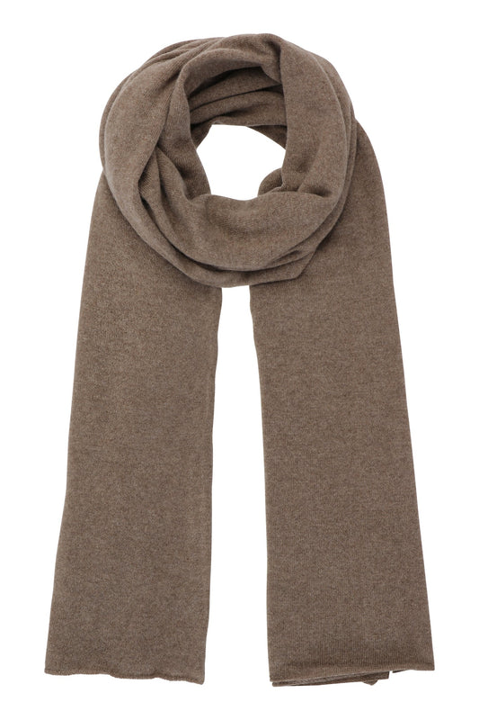 Luna - stor klassisk halsduk i cashmere - Ljusbrun