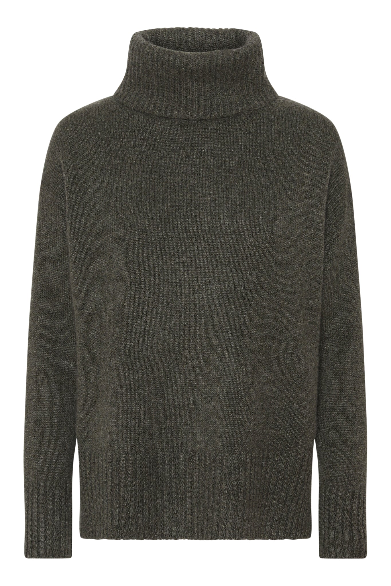 Marilyn - polotröja i cashmere - Armygrön