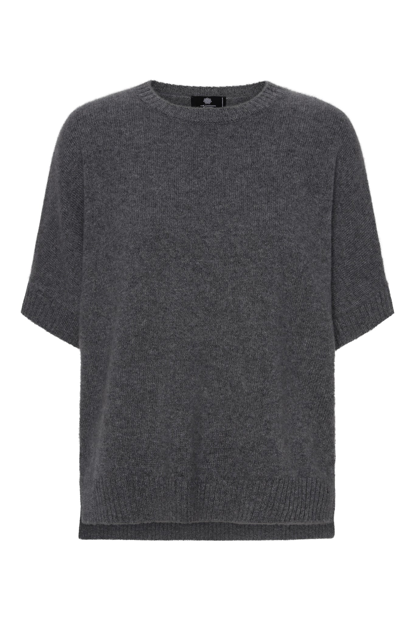 Tilde - cashmere T-poncho - Mörkgrå