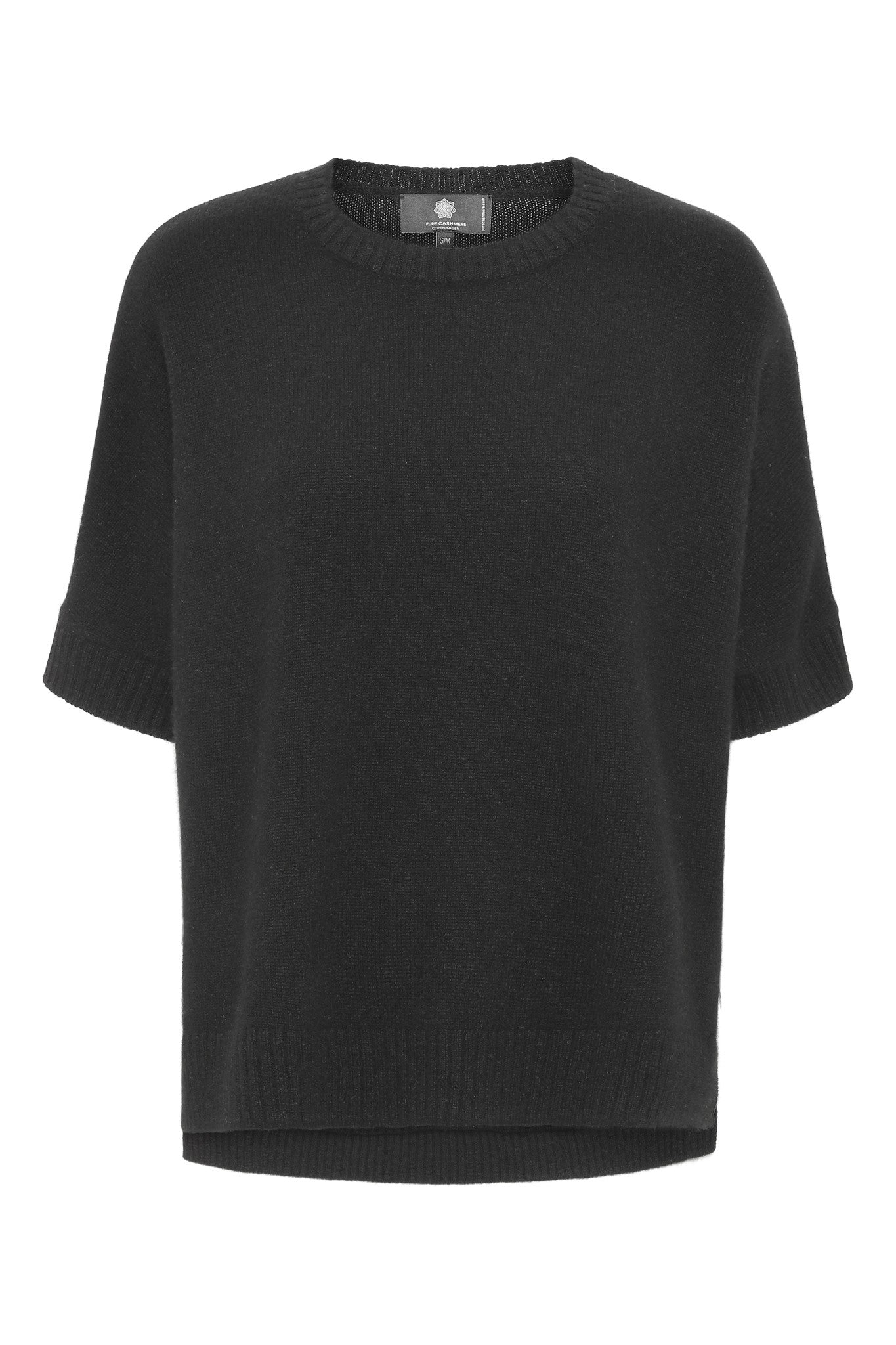 Tilde - cashmere T-poncho - Svart