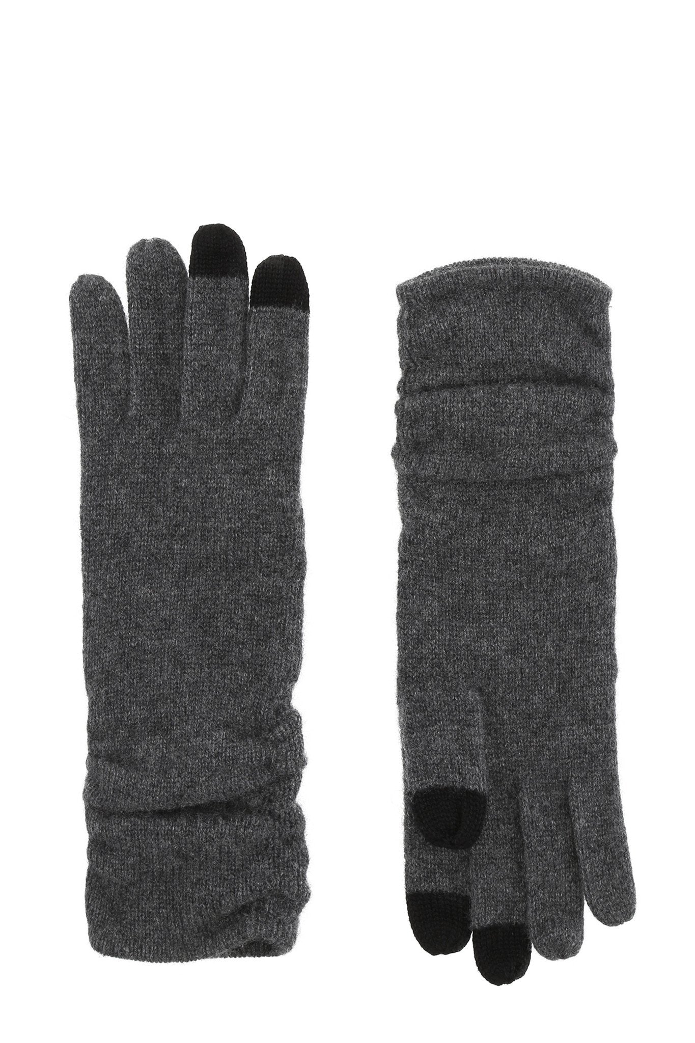 Touchvantar i cashmere - Mörkgrå