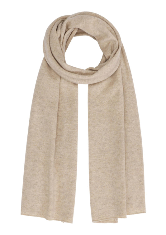 Alfa - klassisk halsduk i cashmere - Beige Toast