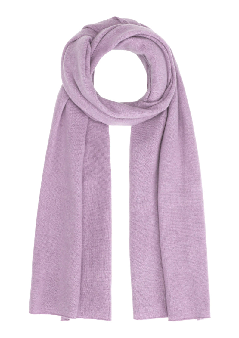 Alfa - klassisk halsduk i cashmere - Lavendel lila
