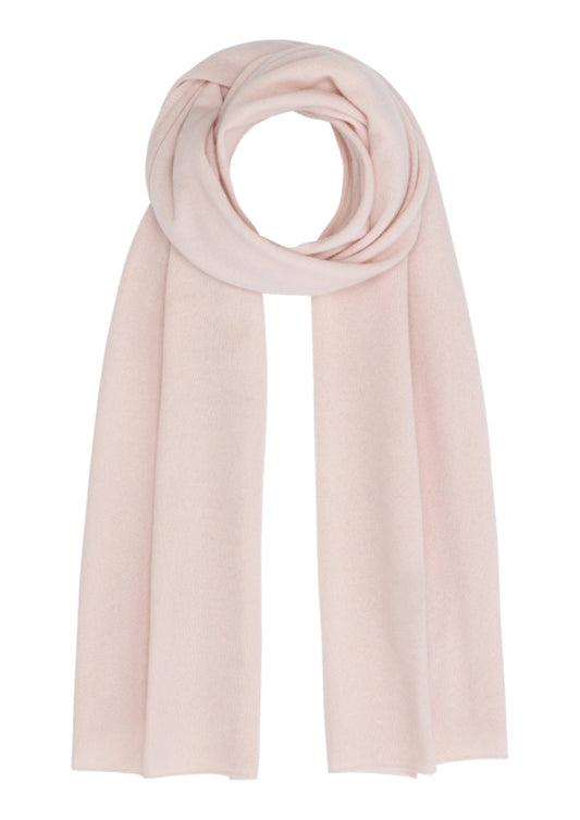 Alfa - klassisk halsduk i cashmere - ljus rosa