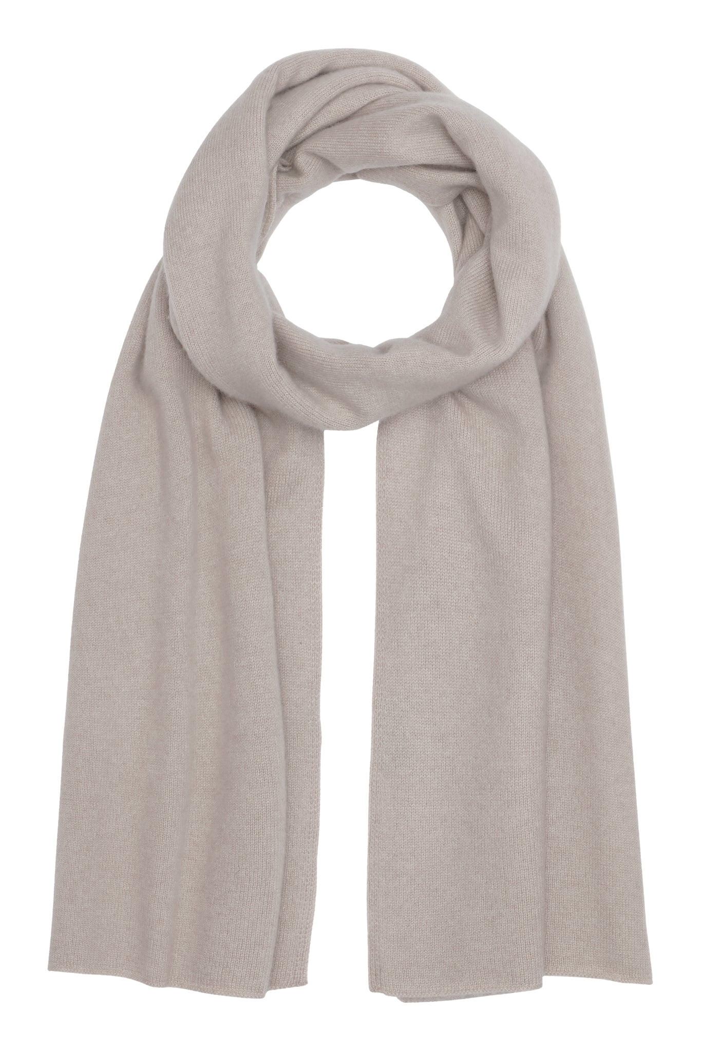 Alfa - klassisk halsduk i cashmere - Sand