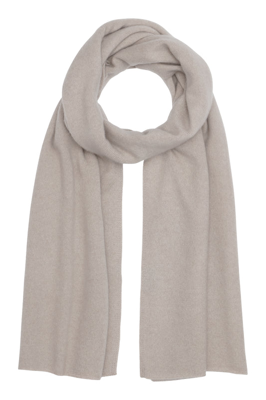 Alfa - klassisk halsduk i cashmere - Sand