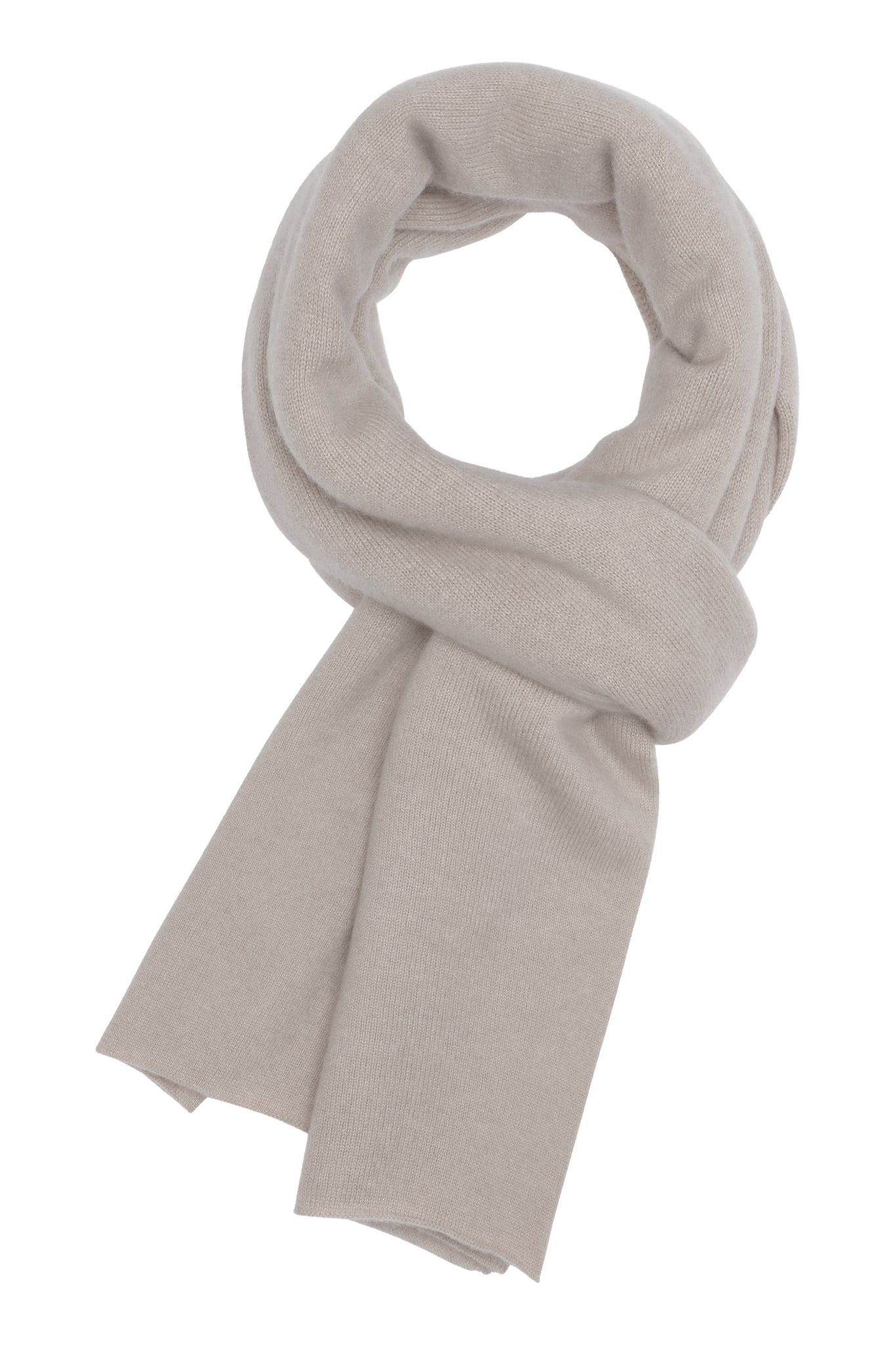 Alfa - klassisk halsduk i cashmere - Sand