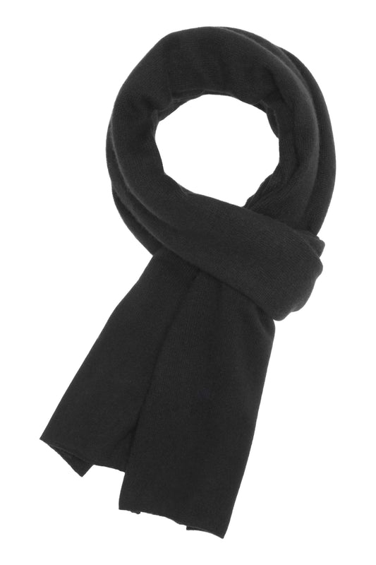 Alfa - klassisk halsduk i cashmere - Svart
