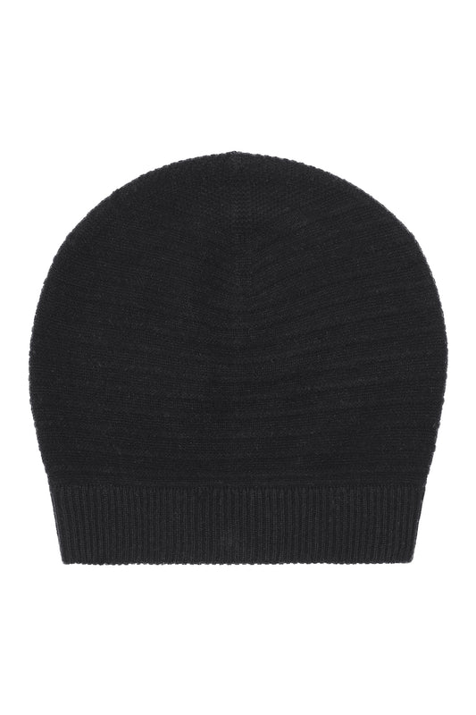 Beate - cashmeremössa (beanie) - Svart