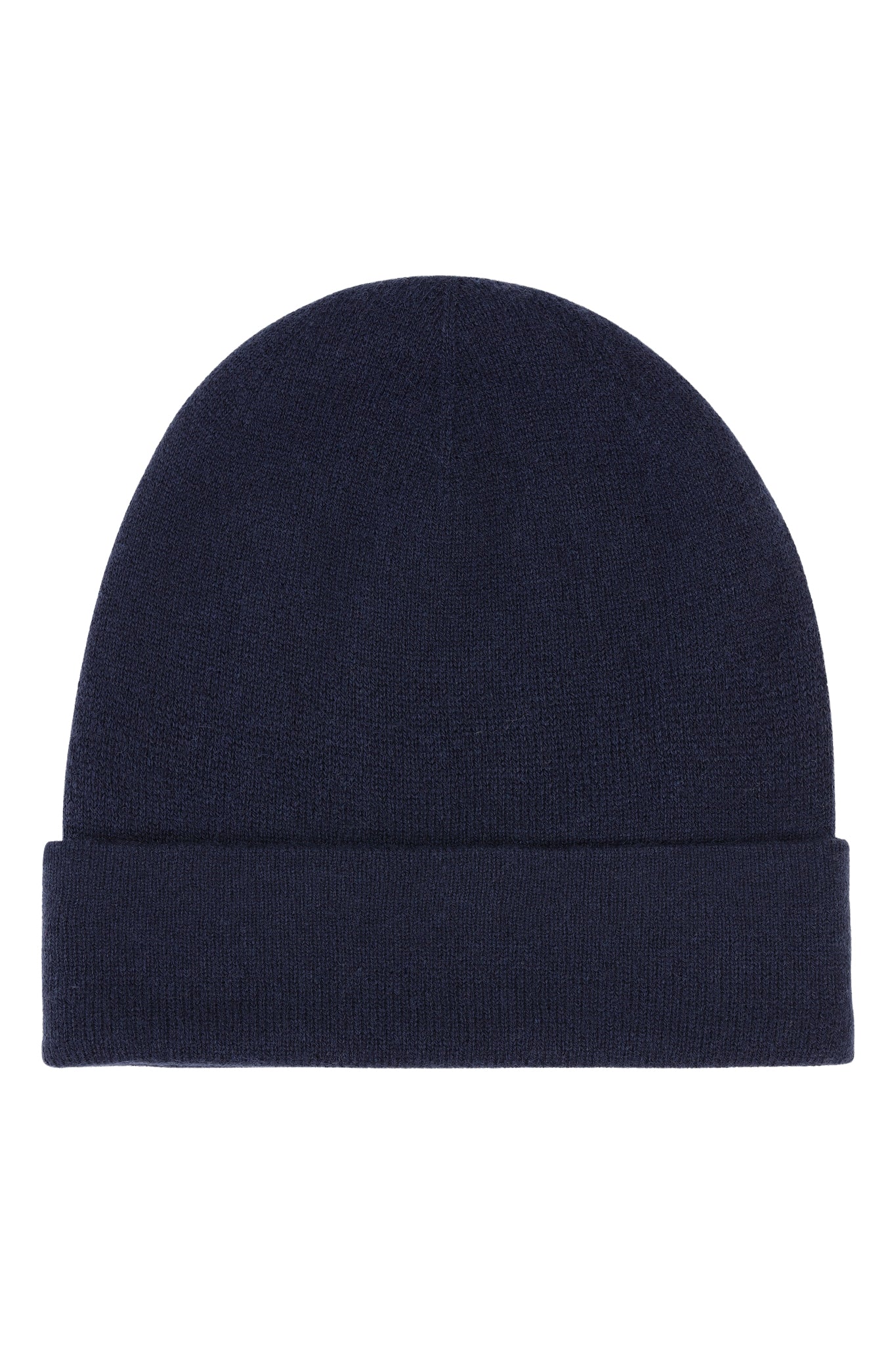 Tjock dubbel jersey Cashmere mössa Skottland - Mörk Marinblå