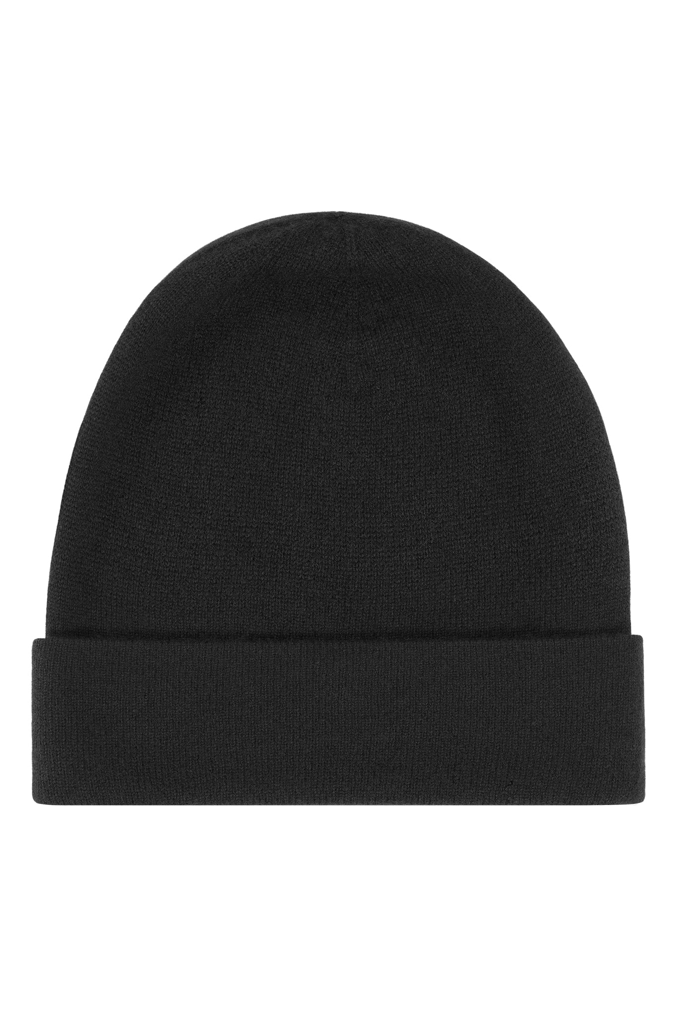 Tjock dubbel jersey Cashmere mössa Skottland - Svart