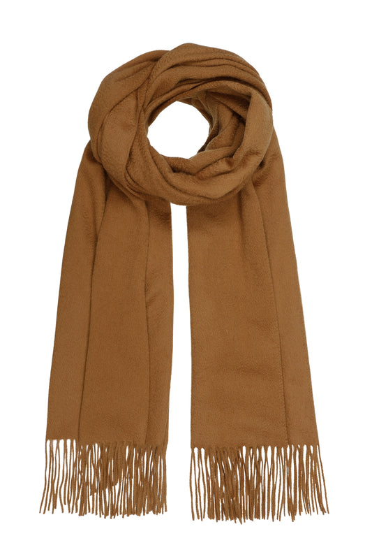 Kim 60 - Stor halsduk i cashmere - Mörk Curry