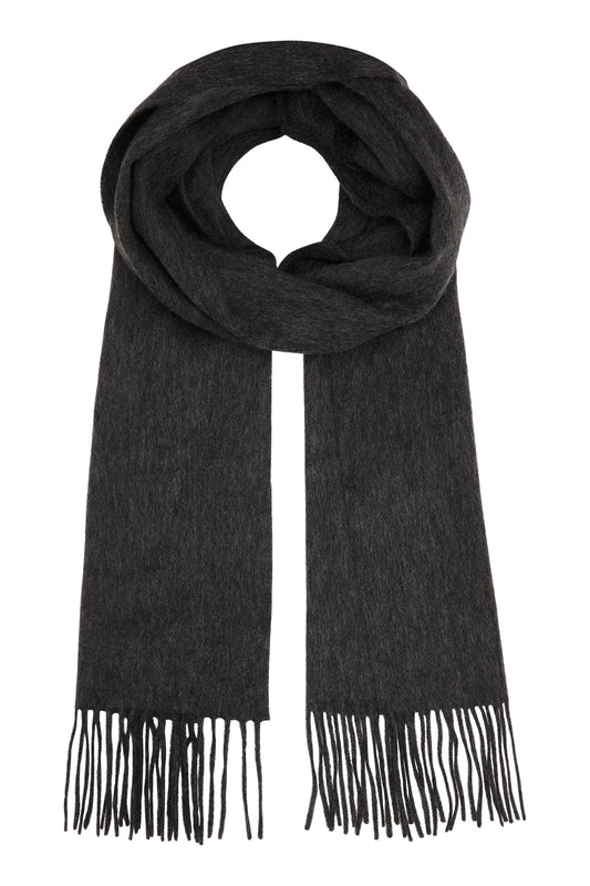 Kim 30 - Klassisk halsduk i cashmere - Antracitgrå