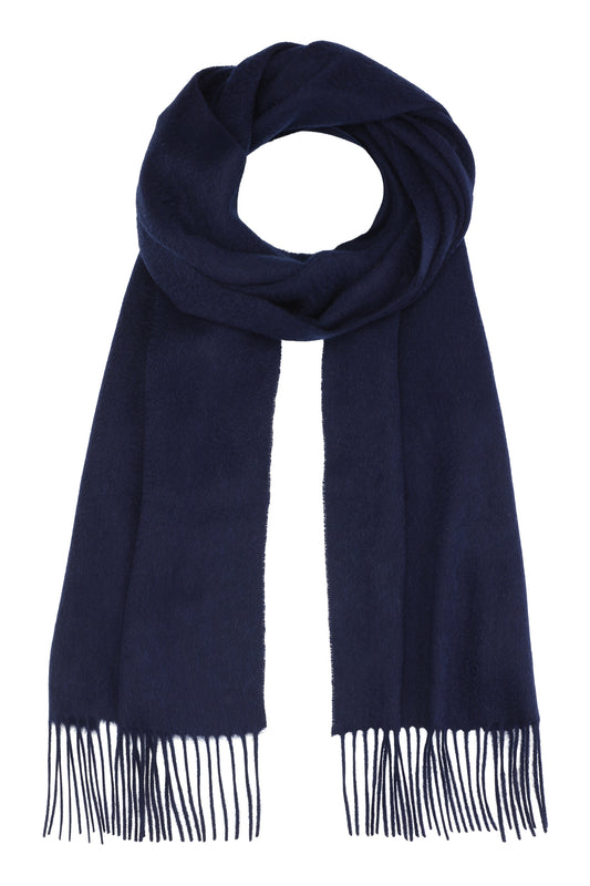 Kim 30 - Klassisk halsduk i cashmere - Marinblå