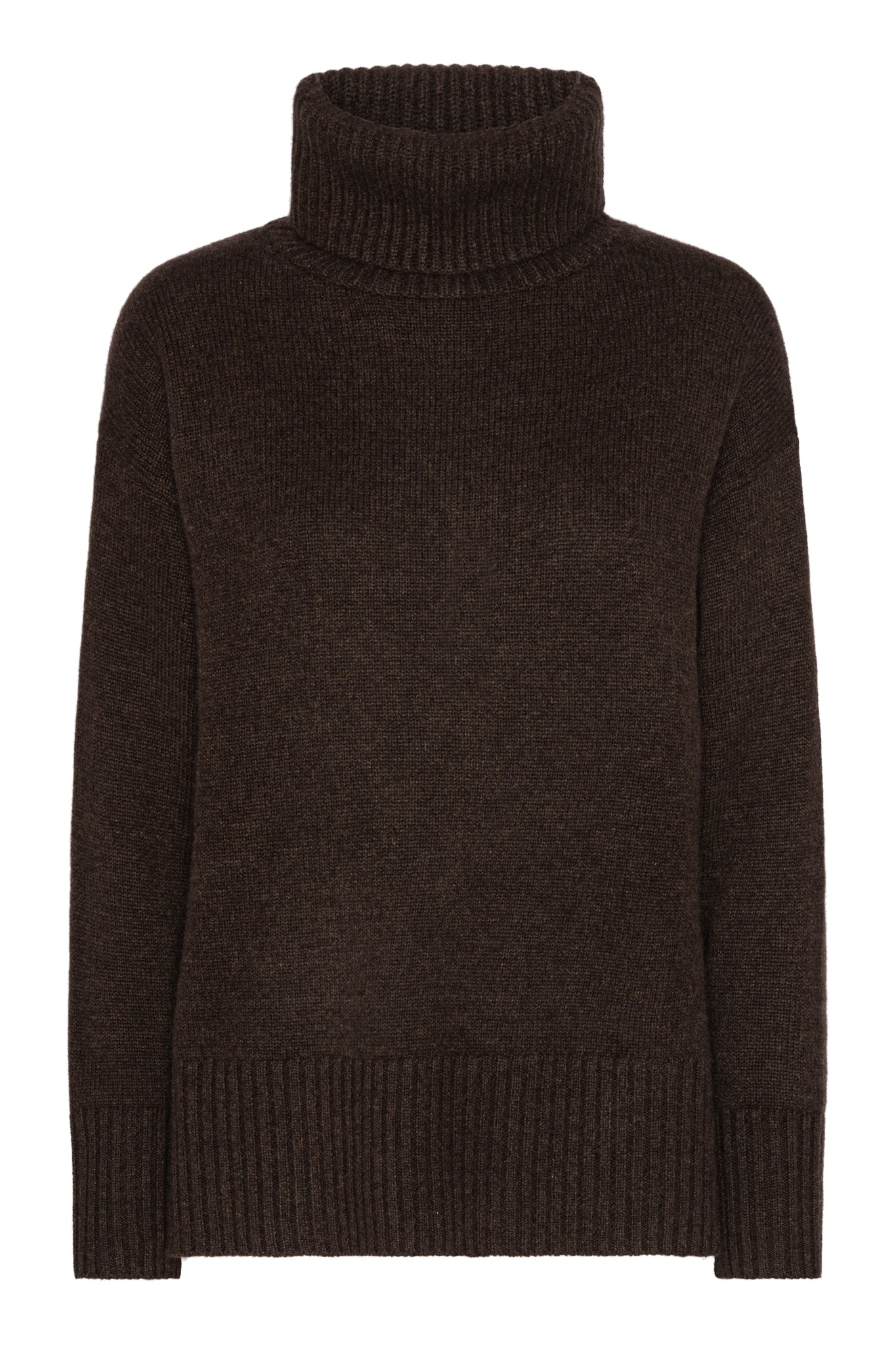 Marilyn - polotröja i cashmere - Espressobrun