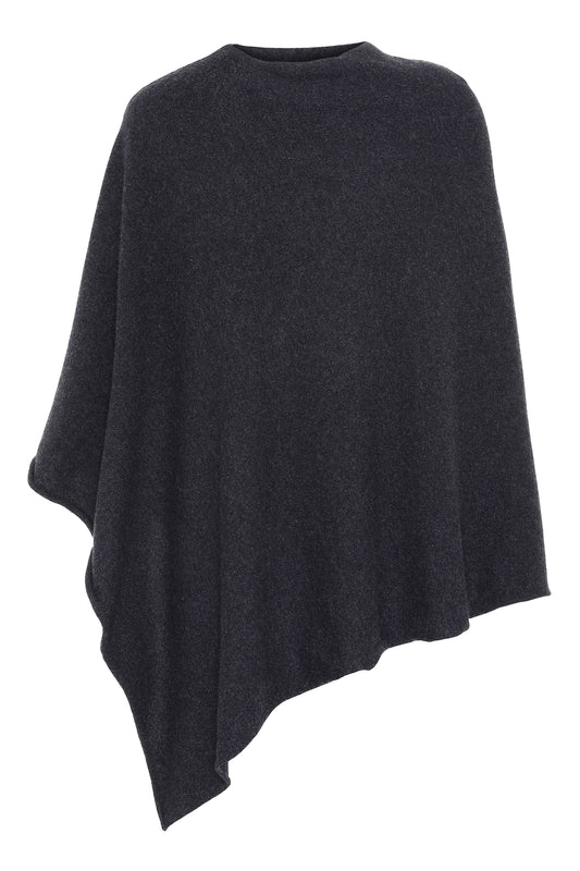 My - asymmetrisk poncho - Antracitgrå