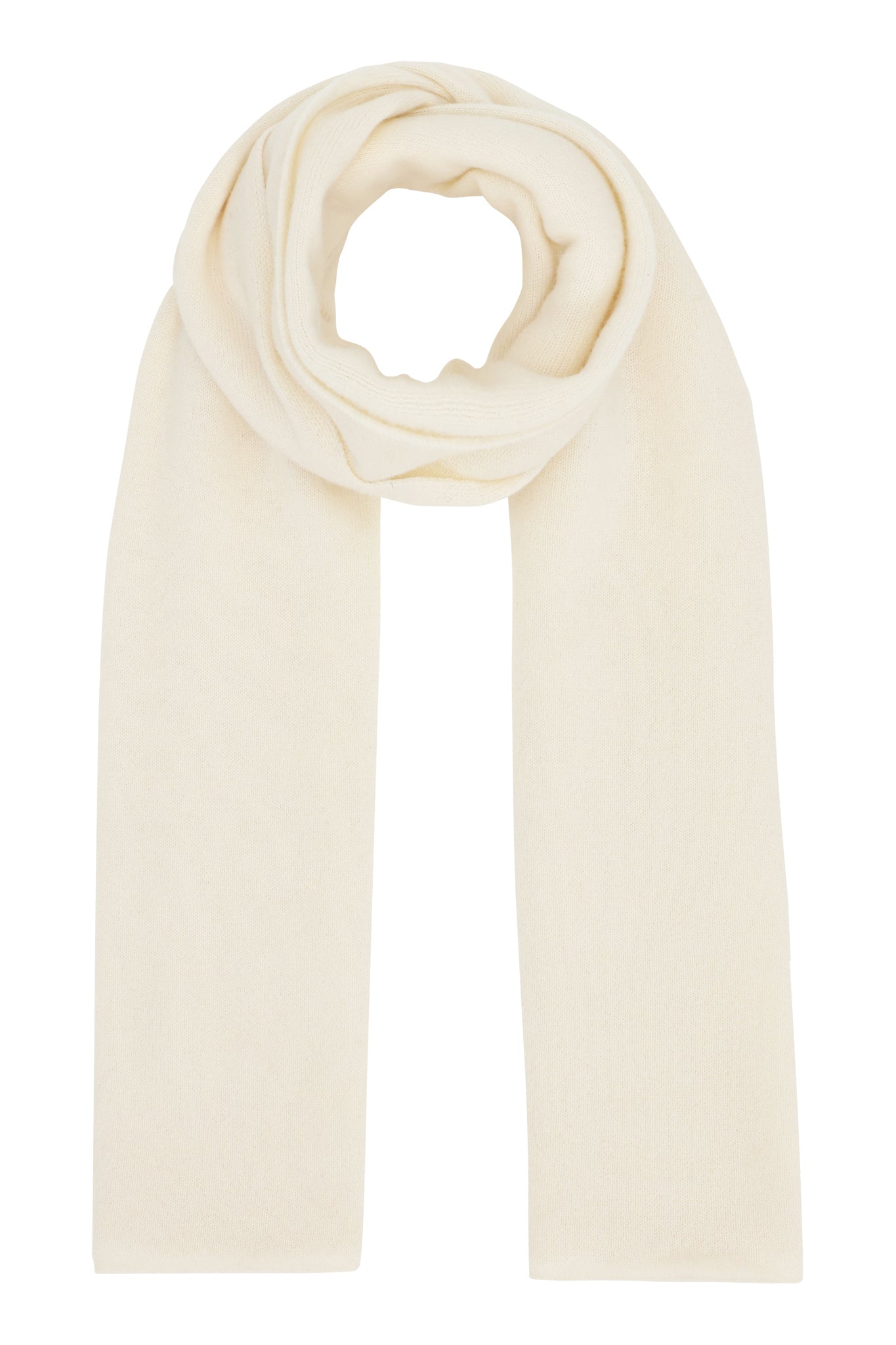 Alfa - klassisk halsduk i cashmere - Vit