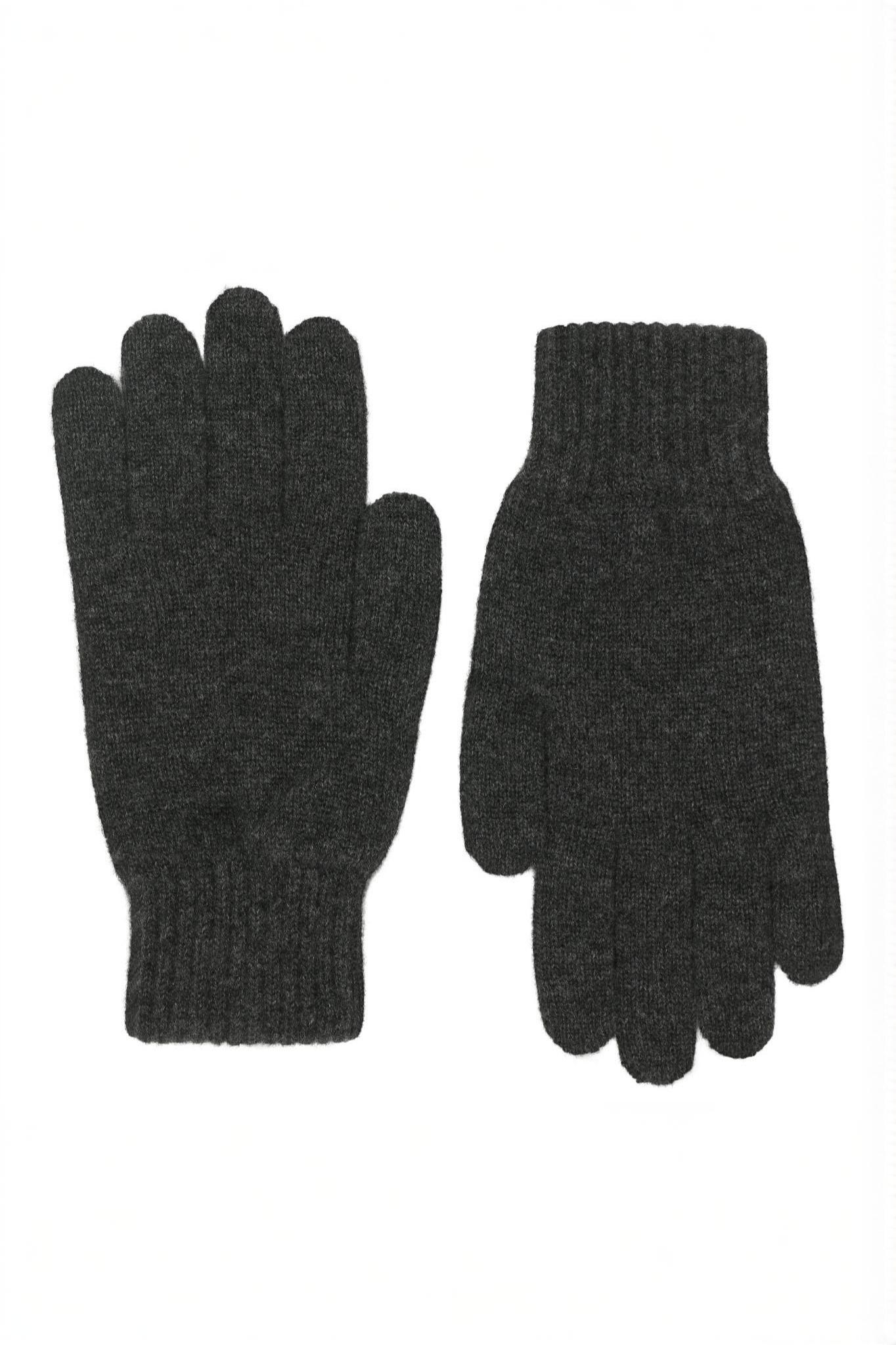Cashmere handskar Skottland, Herr - Antracitgrå