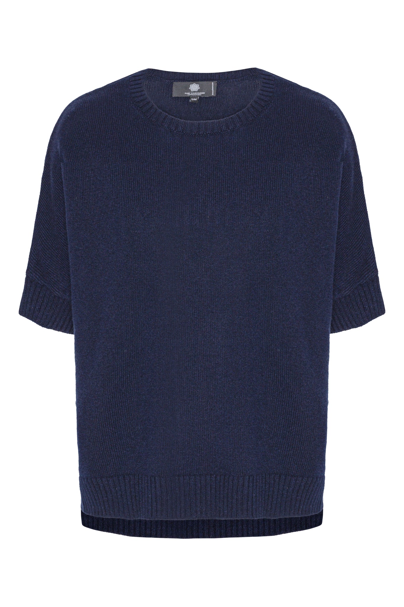 Tilde – T-poncho i cashmere - Dark Navy