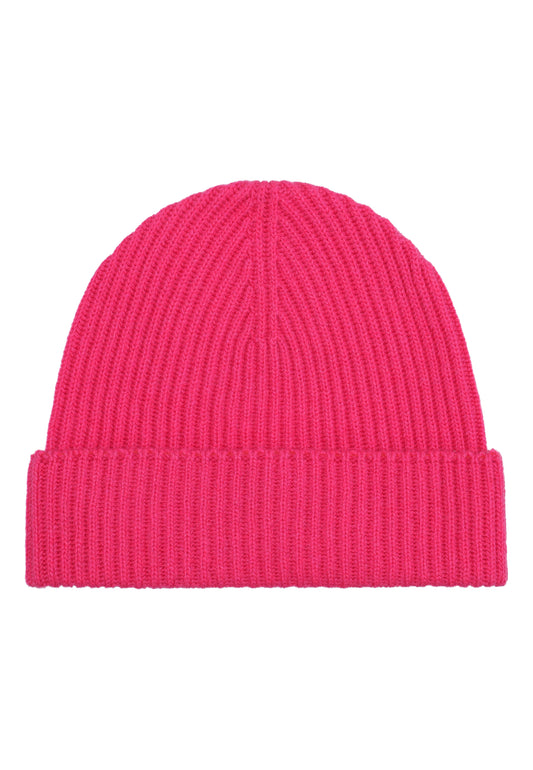 Robin Cashmere mössa, Skottland - Bright Pink