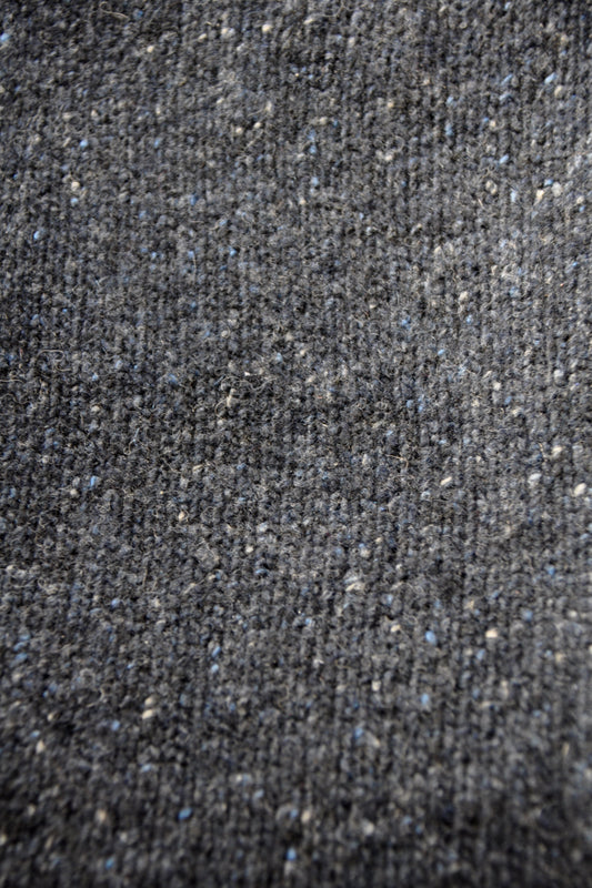 Chunky strikket halstørklæde i ren cashmere, gråmeleret