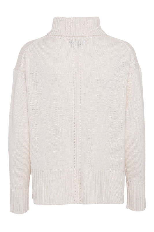 Marilyn - polotröja i cashmere - Vit