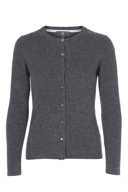 Alexia - cashmere cardigan - Mörkgrå