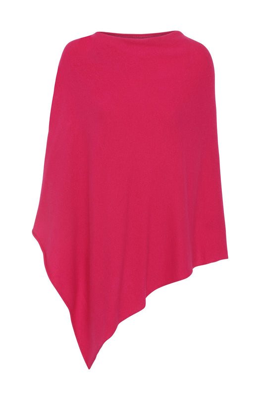 My - asymmetrisk poncho i cashmere - Chockrosa