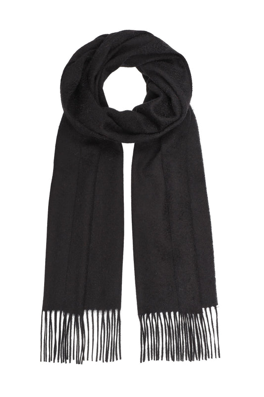 Blødt halstørklæde i sort cashmere, Pure Cashmere Copenhagen.