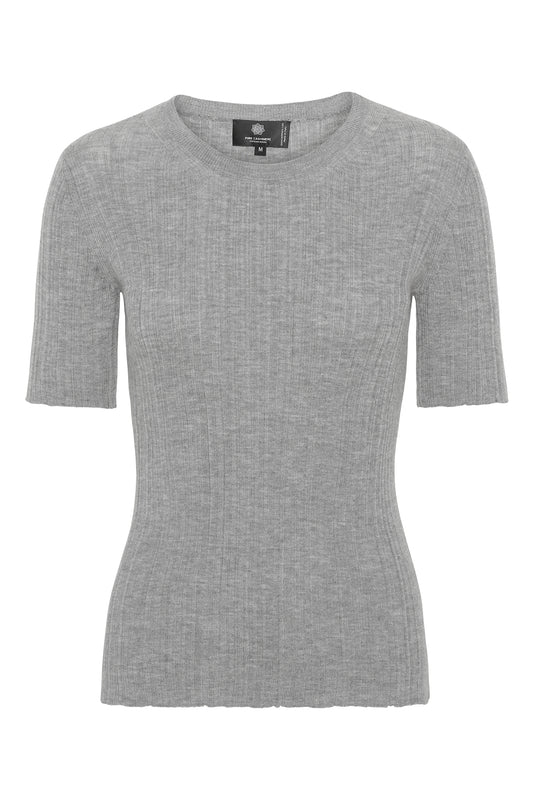 Lea - Cashmere Tee - Grå