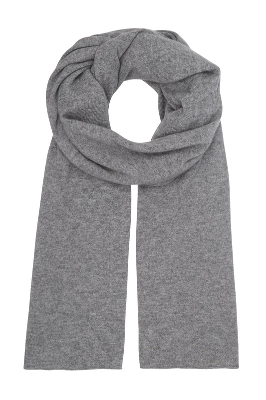 Luna - stor klassisk halsduk i cashmere - Varmgrå