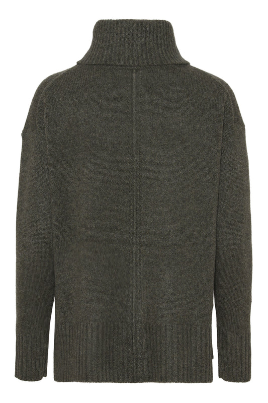 Marilyn - polotröja i cashmere - Armygrön