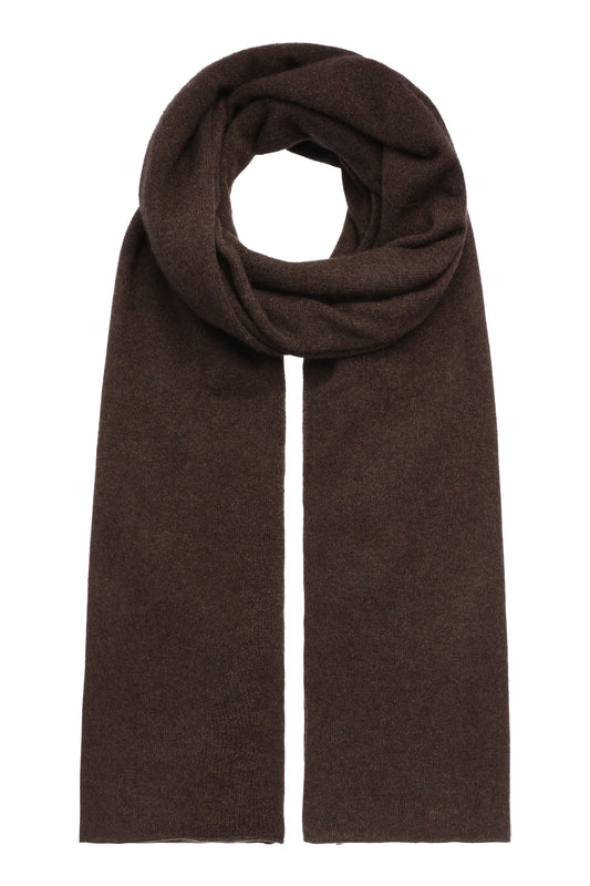Luna - stor klassisk halsduk i cashmere - Espresso Brun
