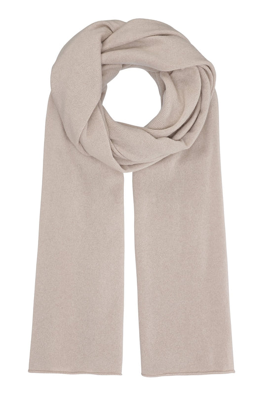 Luna - stor klassisk halsduk i cashmere - Sand