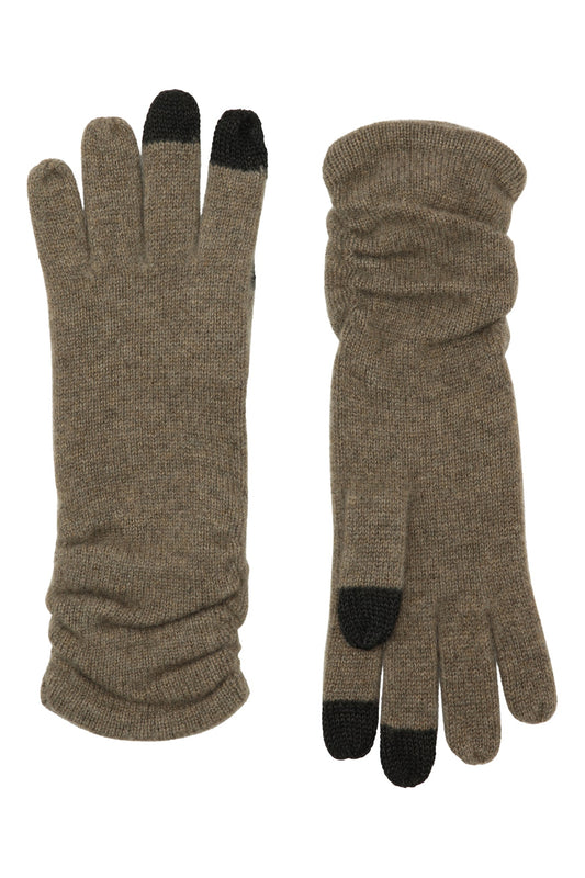 Touchvantar i cashmere - Ljusbrun